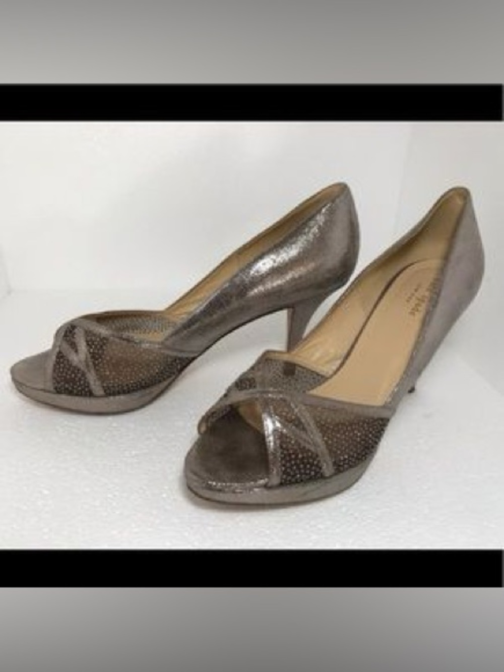 Kate Spade Made in Italy Bayla Anthracite Heels